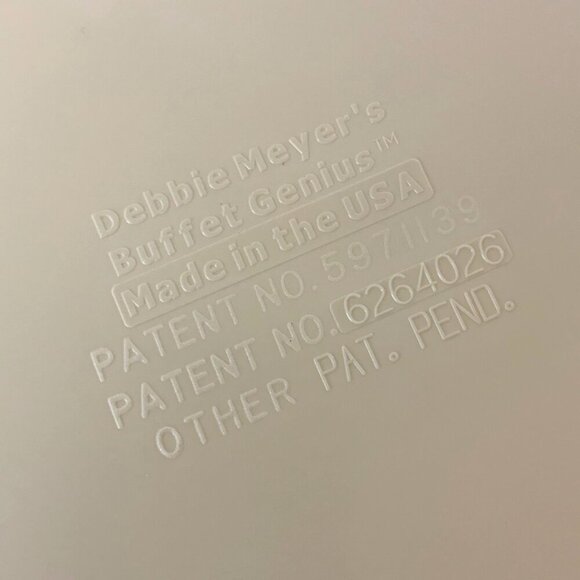 Debbie Meyers Buffet Genius 4 Party Trays Plate Cup Utensil Holders Stackable - Picture 10 of 10